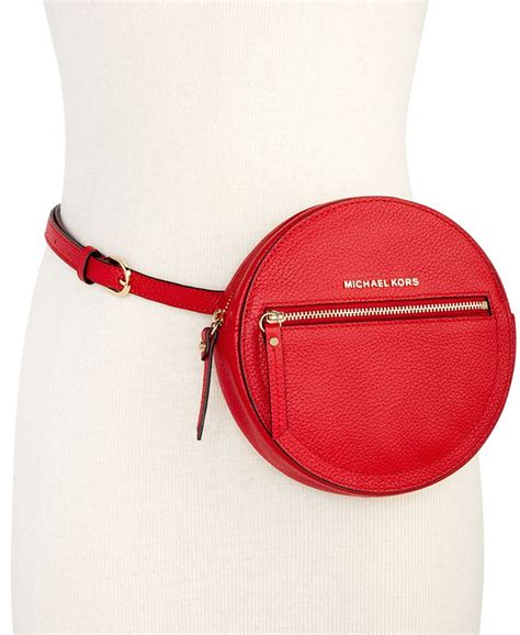 Michael Kors Round Pebble Leather Fanny Pack 